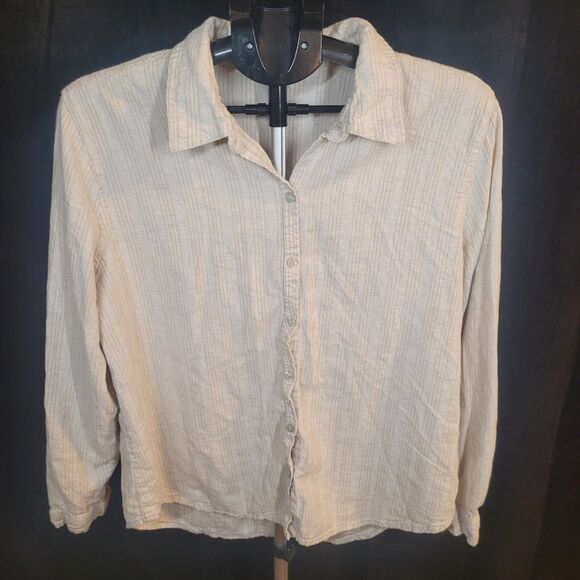 Linen-blend Button-down Shirt by Orvis - Picture 1 of 9